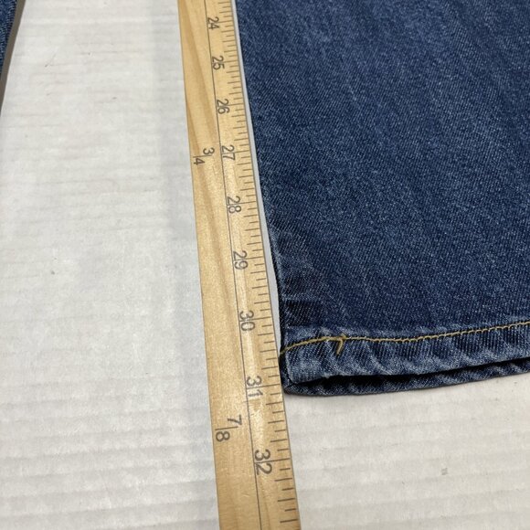 Wrangler Jeans Womnens 29/32 Wanderer High Rise Flare Dark Wash Denim Western - Picture 11 of 12